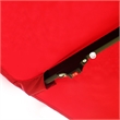15 x 9ft Red Metal Double-Sided Patio Umbrella with 48 LED Lights  Base