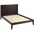 Camaflexi Shaker Style Solid Wood Queen Panel Platform Bed in Cappuccino