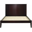 Camaflexi Shaker Style Solid Wood Queen Panel Platform Bed in Cappuccino