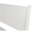 Camaflexi Mid-Century Solid Wood Twin Panel Bed in White