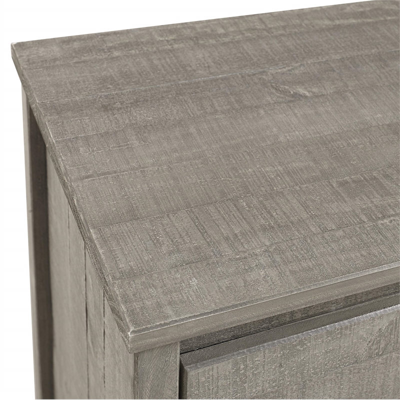 Camaflexi Baja Solid Wood 5-Drawer Bedroom Chest in Shabby White