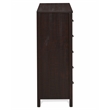 Camaflexi Baja Solid Wood 5-Drawer Bedroom Chest in Walnut