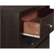 Camaflexi Baja Solid Wood 5-Drawer Bedroom Chest in Walnut