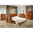 Camaflexi Shaker Style Solid Wood 5-Drawer Bedroom Chest in Cherry