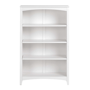 Camaflexi 48&quot Shaker Style Solid Wood Bookcase in White