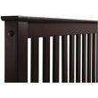 Camaflexi Mission Style Solid Wood Queen Platform Bed in Cappuccino