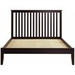 Camaflexi Mission Style Solid Wood Queen Platform Bed in Cappuccino