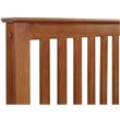 Camaflexi Mission Style Solid Wood Queen Platform Bed in Cherry