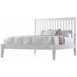 Camaflexi Mission Style Solid Wood Queen Platform Bed in White