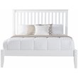 Camaflexi Mission Style Solid Wood Queen Platform Bed in White