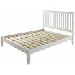 Camaflexi Mission Style Solid Wood Queen Platform Bed in White