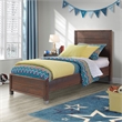 Camaflexi Baja Solid Wood Twin Platform Bed in Walnut