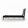 Camaflexi Mid-Century Solid Wood Full Panel Bed in Scandinavian Oak