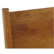 Camaflexi Mid-Century Solid Wood Queen Panel Bed in Castanho Finish