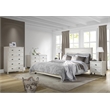 Camaflexi Baja Solid Wood Full Platform Bed in Shabby White