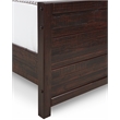 Camaflexi Carmel Solid Wood Queen Bed in Antique Walnut
