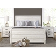 Camaflexi Carmel Solid Wood Queen Bed in Antique White