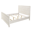 Camaflexi Carmel Solid Wood Queen Bed in Antique White