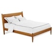 Camaflexi Solid Wood King Panel Bed in Castanho Brown