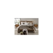 Camaflexi Mid-Century Solid Wood Slat King Bed in Castanho Brown