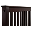 Camaflexi Mission Style Solid Wood Full Platform Bed in Cappuccino