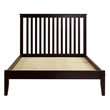 Camaflexi Mission Style Solid Wood Full Platform Bed in Cherry