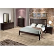 Camaflexi Mission Style Solid Wood Full Platform Bed in Cherry