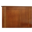 Camaflexi Shaker Style Solid Wood Full Panel Platform Bed in Cappuccino