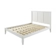 Camaflexi Shaker Style Solid Wood Full Panel Platform Bed in White