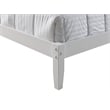 Camaflexi Shaker Style Solid Wood Full Panel Platform Bed in White