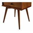 Camaflexi Mid-Century Solid Wood 2-Drawer Nightstand in Castanho Brown