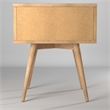 Camaflexi Mid-Century Solid Wood 2-Drawer Nightstand in Scandinavian Oak