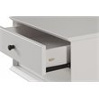 Camaflexi Mid-Century Solid Wood 2-Drawer Nightstand in White