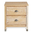 Camaflexi Baja Solid Wood 2-Drawer Nightstand in Barnwood