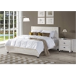 Camaflexi Baja Solid Wood 2-Drawer Nightstand in Shabby White