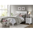 Camaflexi Shaker Style Solid Wood 2-Drawer Nightstand in White