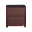 Camaflexi Carmel Solid Wood 3-Drawer Nightstand in Antique Walnut