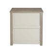 Camaflexi Carmel Solid Wood 3-Drawer Nightstand in Antique Gray