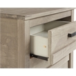 Camaflexi Carmel Solid Wood 3-Drawer Nightstand in Antique Gray