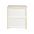 Camaflexi Carmel Solid Wood 3-Drawer Nightstand in Antique White