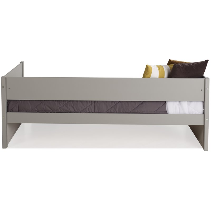 Camaflexi Tribeca Solid Wood Twin Daybed and Trundle Set in Gray