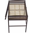 Camaflexi Tribeca Solid Wood High Loft Bed Frame Full in Cappuccino