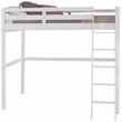 Camaflexi Tribeca Solid Wood High Loft Bed Frame Full in White