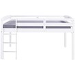 Camaflexi Tribeca Solid Wood Low Loft Bed Frame Full in White
