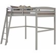 Camaflexi Tribeca Solid Wood High Loft Bed Frame Twin in Gray