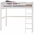 Camaflexi Tribeca Solid Wood High Loft Bed Frame Twin in White