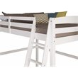 Camaflexi Tribeca Solid Wood High Loft Bed Frame Twin in White