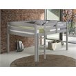 Camaflexi Tribeca Solid Wood Low Loft Bed Frame Twin in Gray