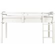 Camaflexi Tribeca Solid Wood Low Loft Bed Frame Twin in White