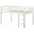 Camaflexi Tribeca Solid Wood Low Loft Bed Frame Twin in White